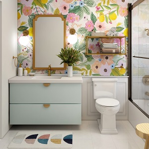 Цветная и яркая ванная комната: как преобразить санузел в Завьялово - zavyalovo.mebel54.com | фото