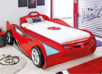 CARBED Кровать-машина Coupe с выдвижной кроватью Red 20.03.1306.00 в Завьялово - zavyalovo.mebel54.com | фото