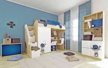 Детская комната Санни (Белый/корпус Клен) в Завьялово - zavyalovo.mebel54.com | фото