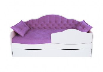 Кровать 170 серии Иллюзия Лайт 1 ящик 32 Фиолетовый (подушки) в Завьялово - zavyalovo.mebel54.com | фото