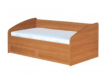 Кровать с ящиками с задней спинкой 900-1 без матраса Вишня Оксфорд в Завьялово - zavyalovo.mebel54.com | фото